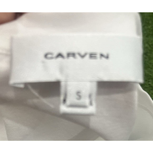 Carven Embroidered Heart White Short Sleeve T-Shirt Size S - Picture 6 of 9